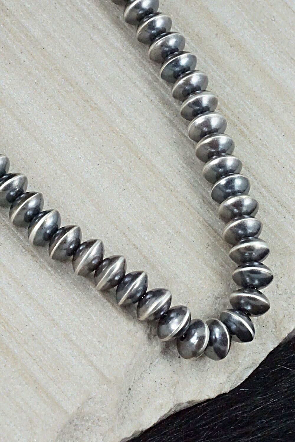 Sterling Silver Navajo Pearl Necklace - Michelle James