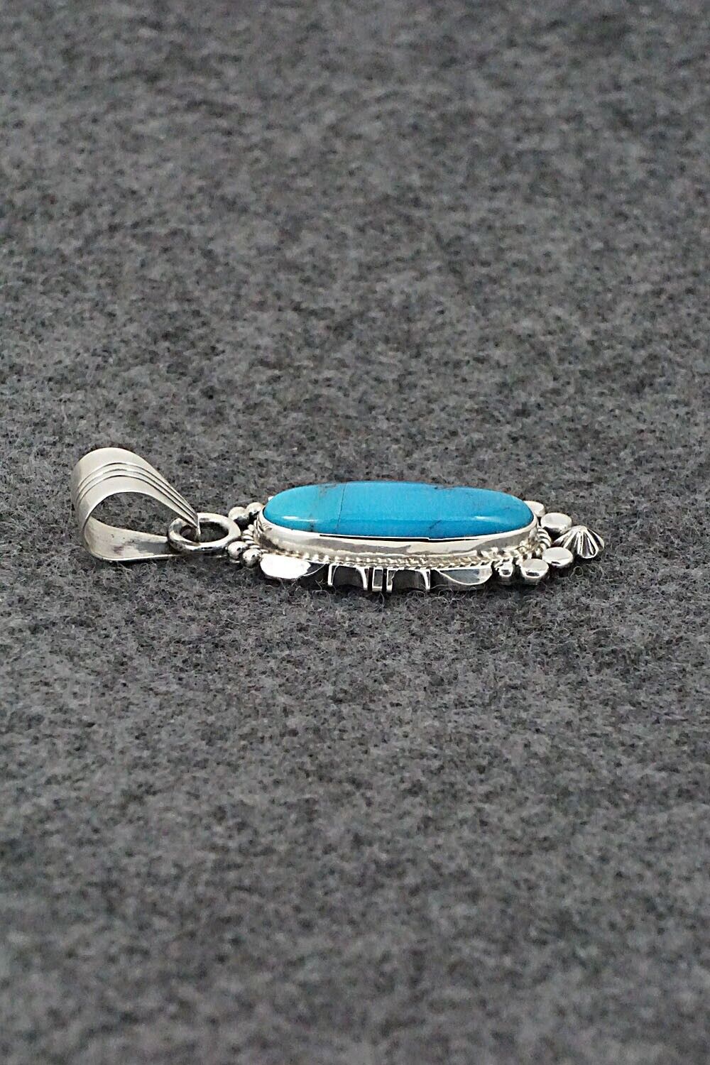 Turquoise & Sterling Silver Pendant - Daniel Benally