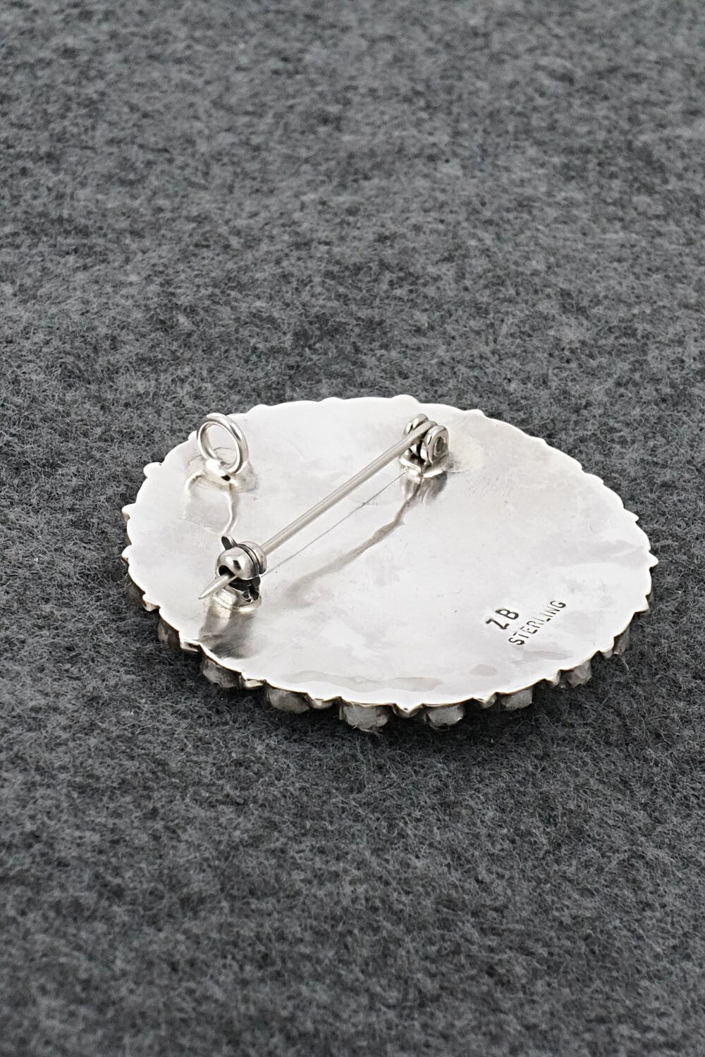 Turquoise & Sterling Silver Pendant/Pin - Zeita Begay