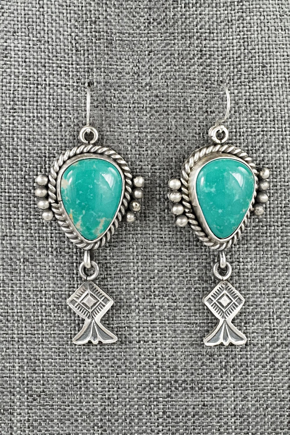 Turquoise & Sterling Silver Earrings - Michael Calladitto