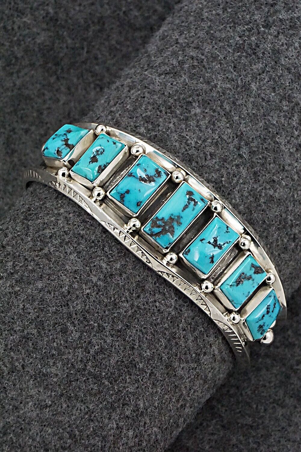 Turquoise & Sterling Silver Bracelet - Davey Morgan