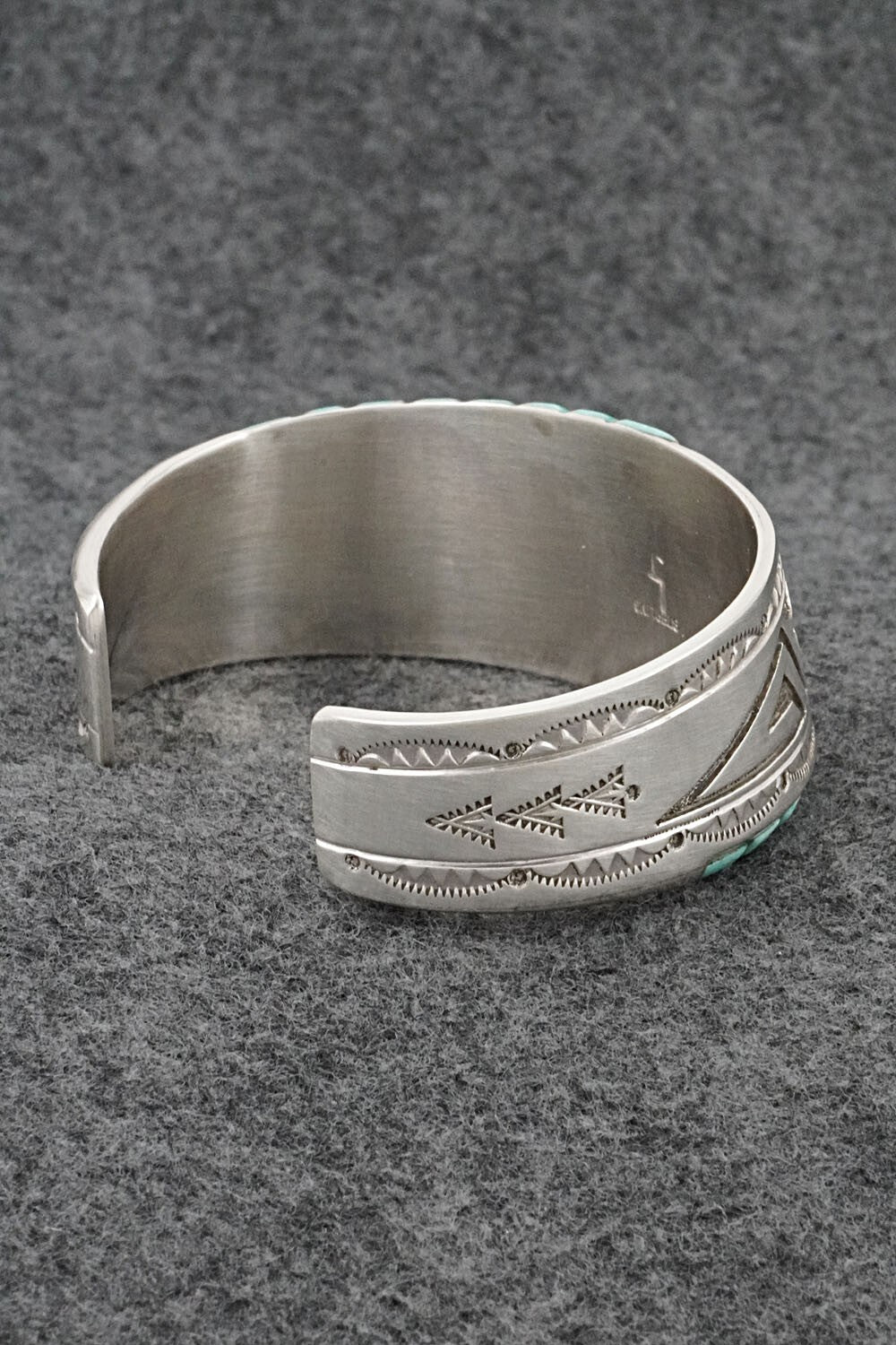 Turquoise & Sterling Silver Bracelet - Leonard Jim