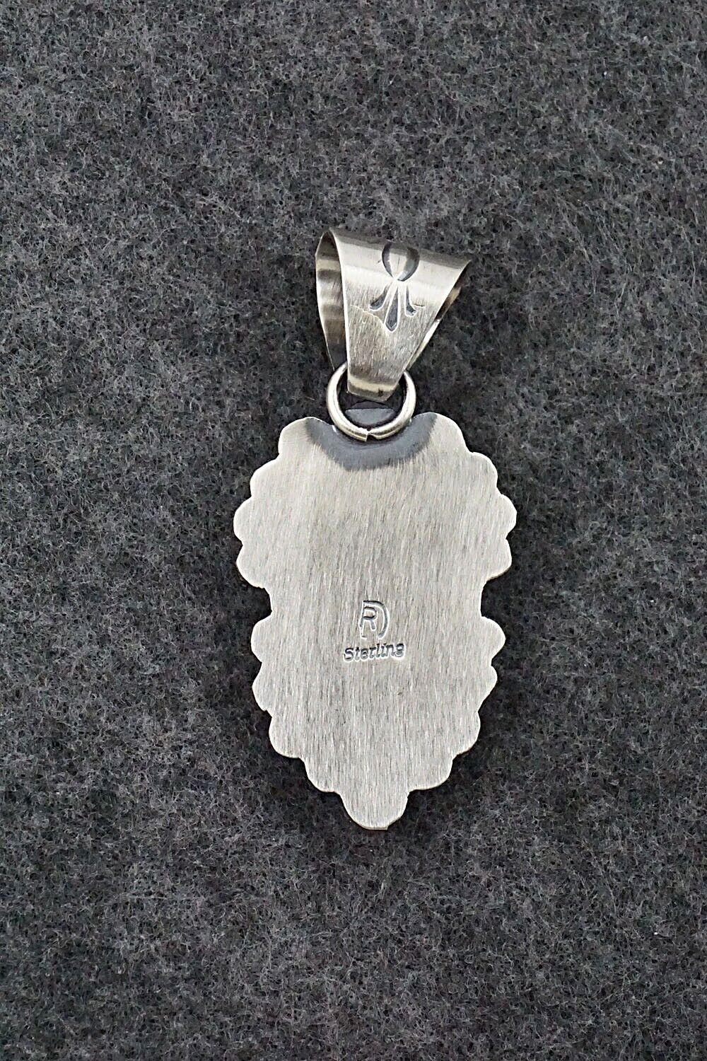Turquoise & Sterling Silver Pendant - Raymond Delgarito