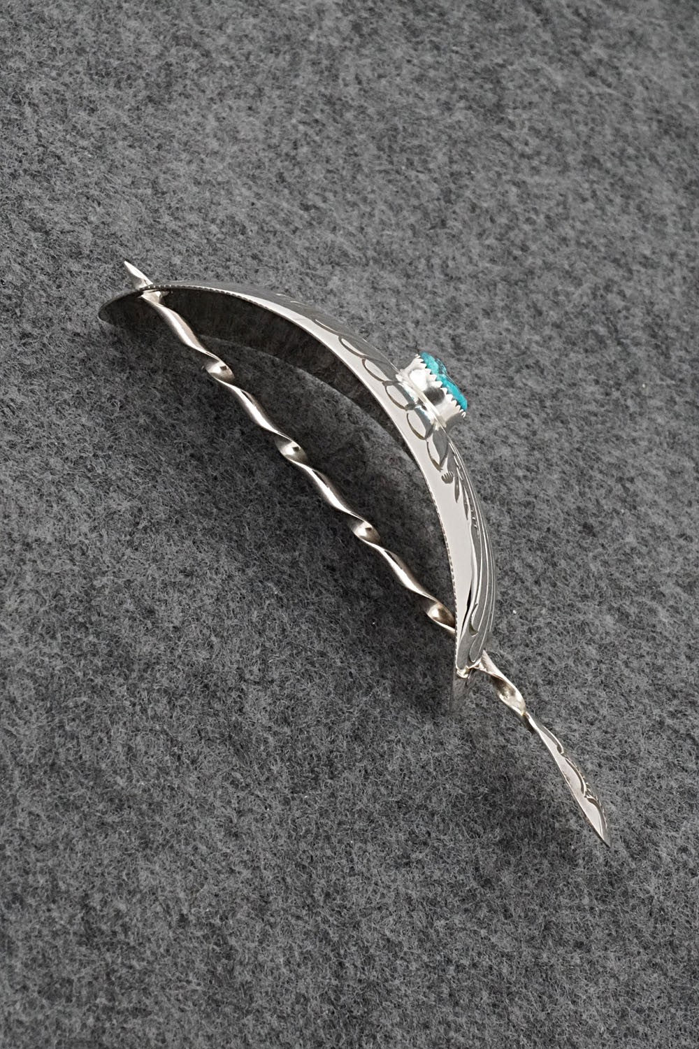 Turquoise & Sterling Silver Hair Pin - Jolene Begay