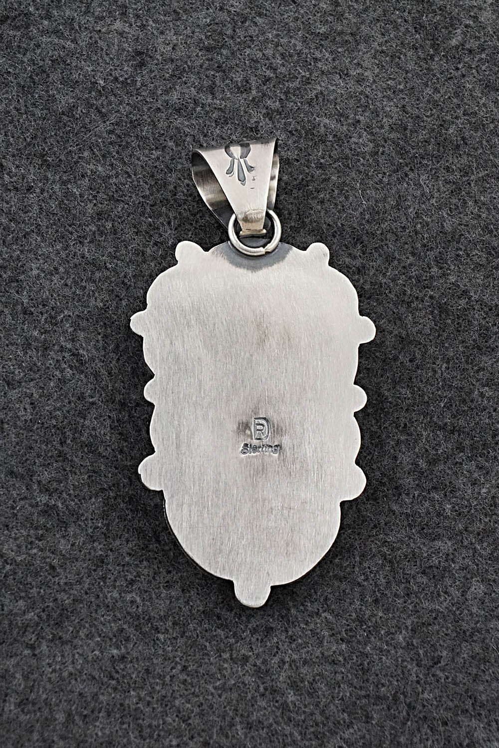 Turquoise & Sterling Silver Pendant - Raymond Delgarito