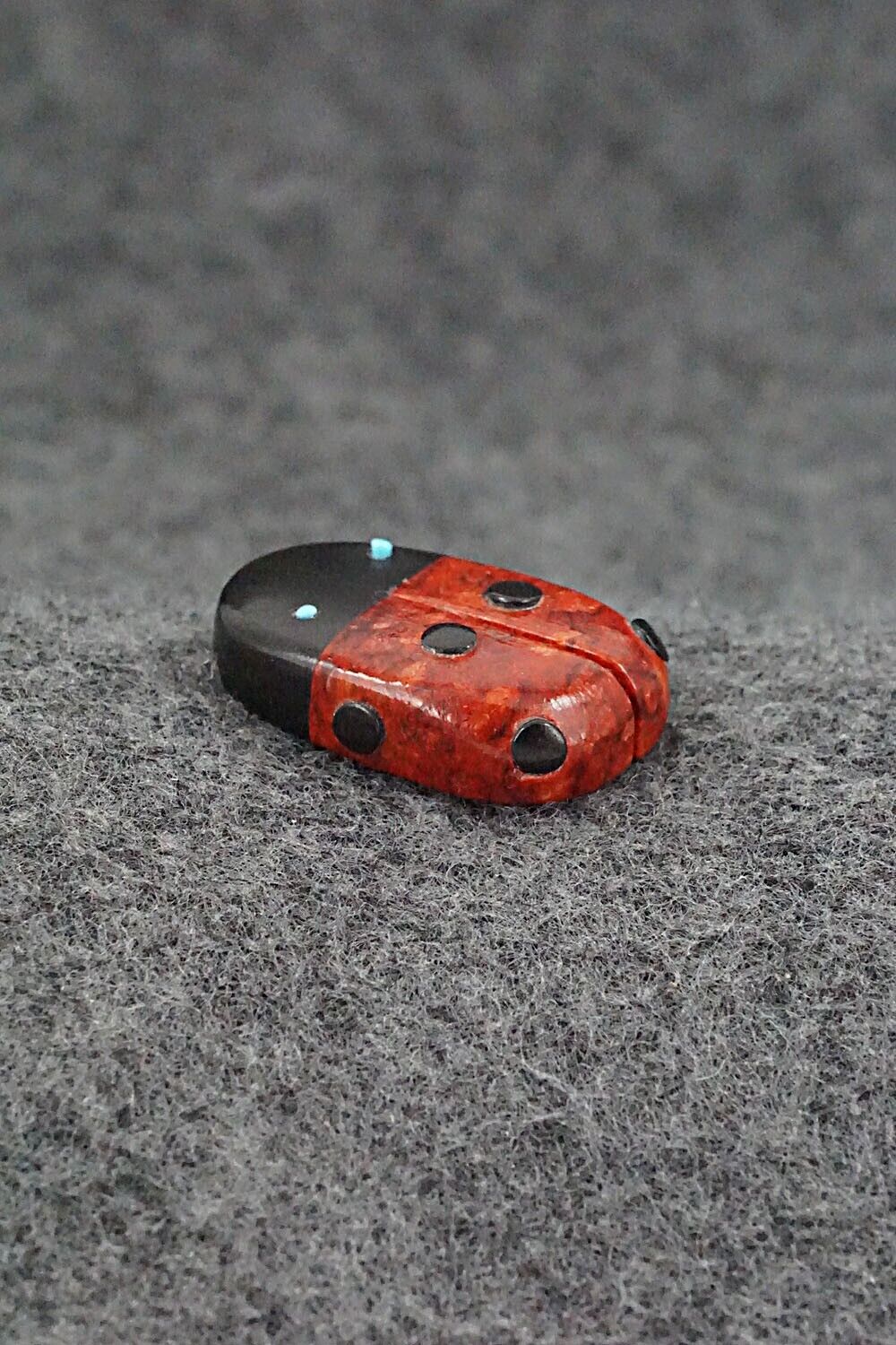 Ladybug Zuni Fetish Carving - Reynold Lunasee
