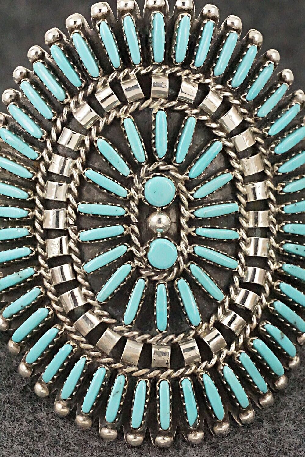 Turquoise & Sterling Silver Bracelet - Charlie John