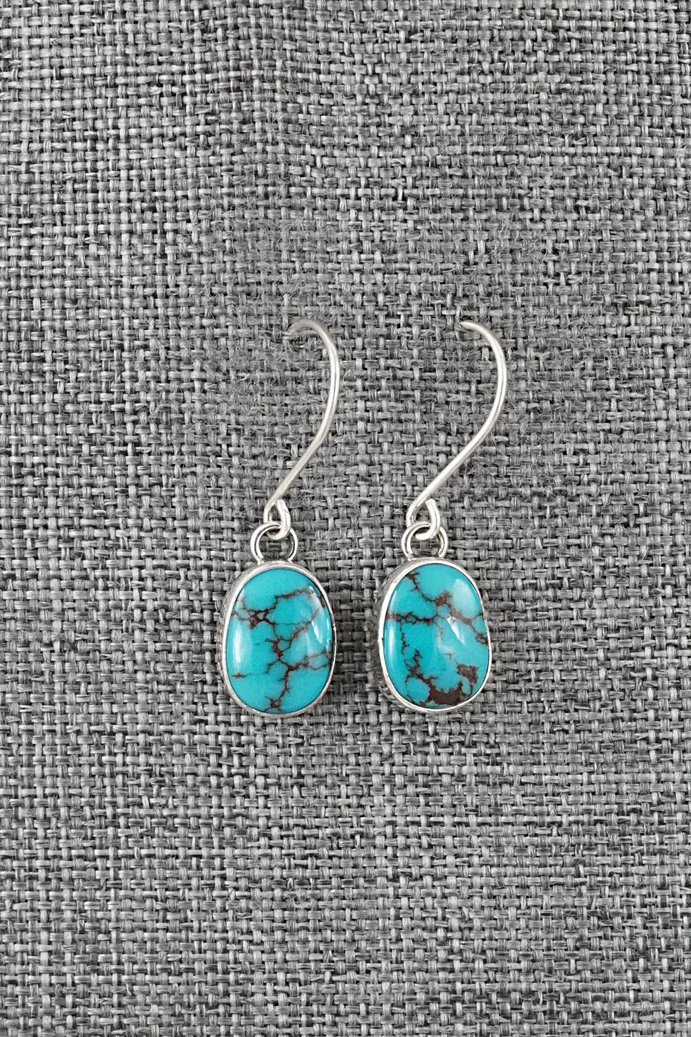 Turquoise & Sterling Silver Earrings - Eugene Gruber