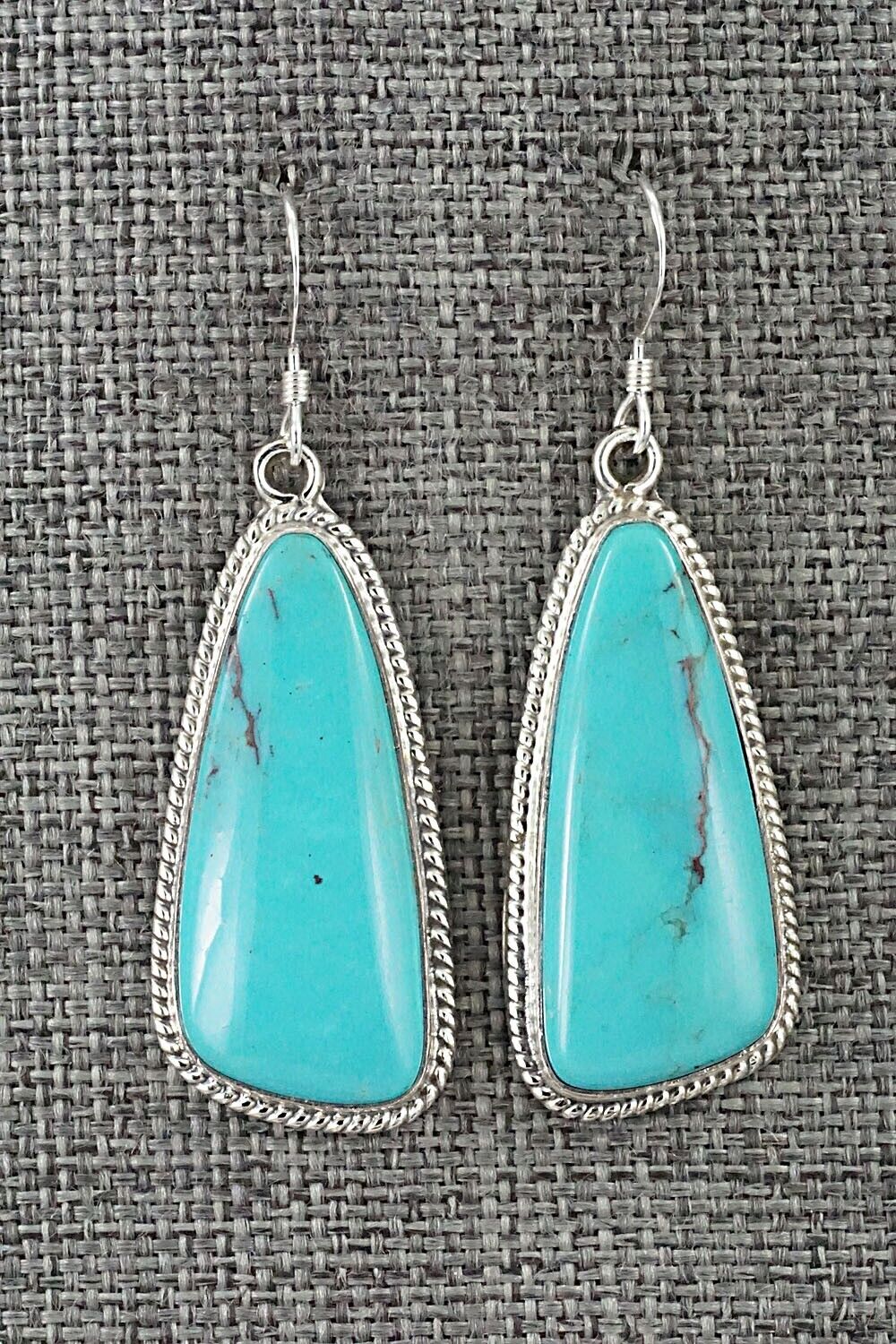 Turquoise and Sterling Silver Earrings - Sharon McCarthy