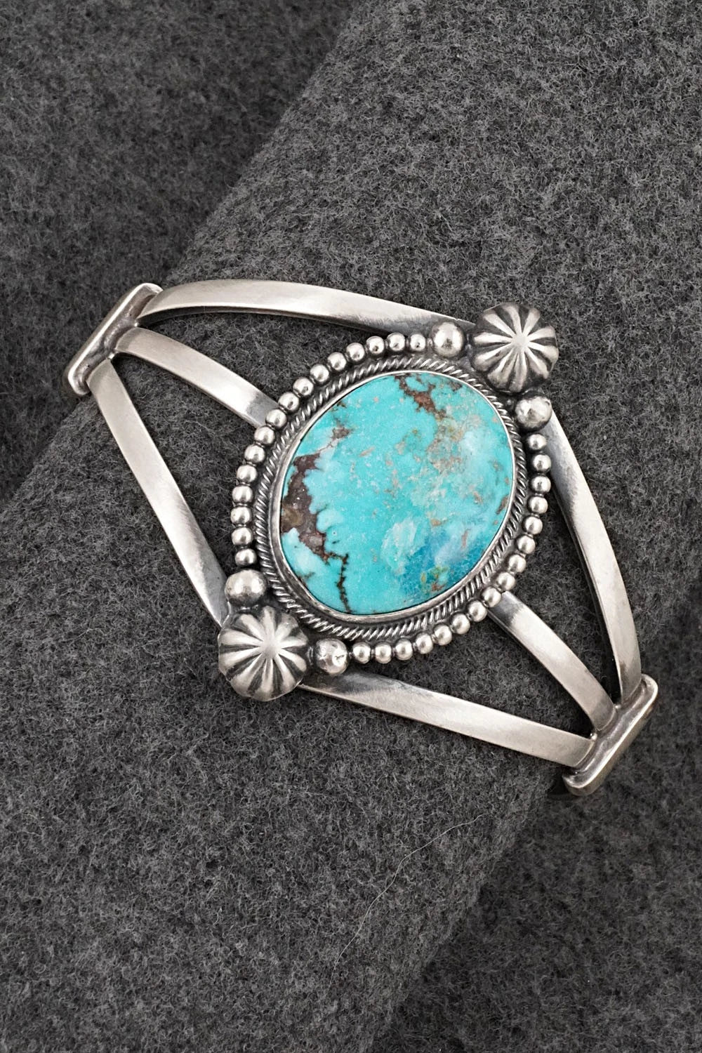 Turquoise & Sterling Silver Bracelet - Darrin Livingston