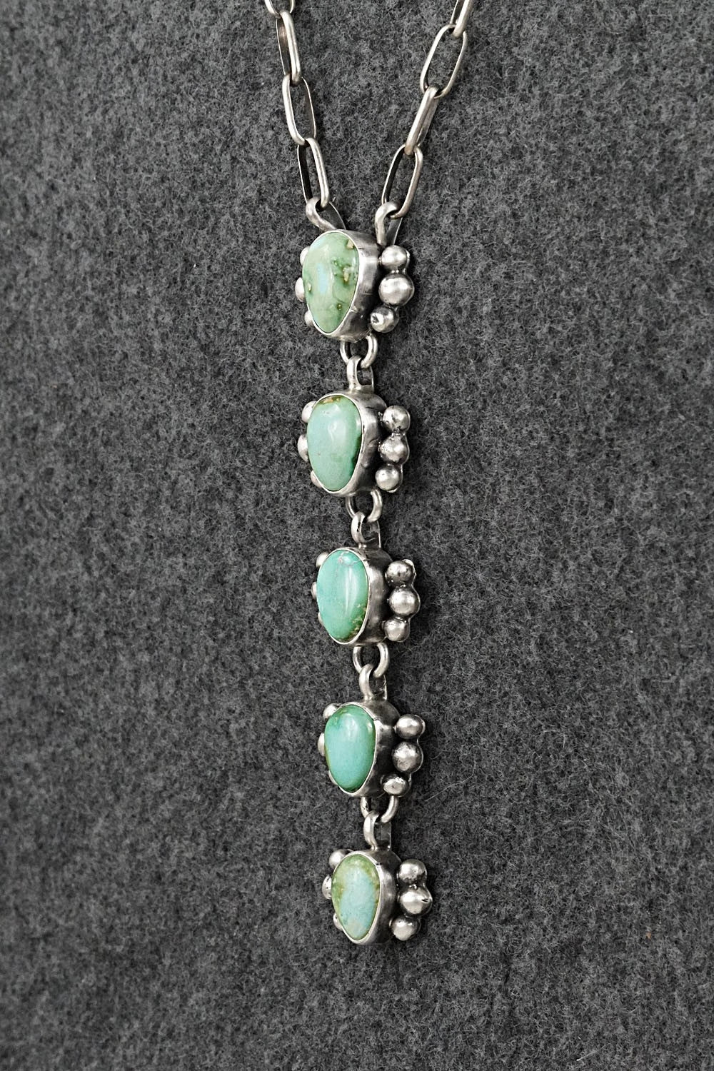 Turquoise & Sterling Silver Necklace - Bobby Johnson