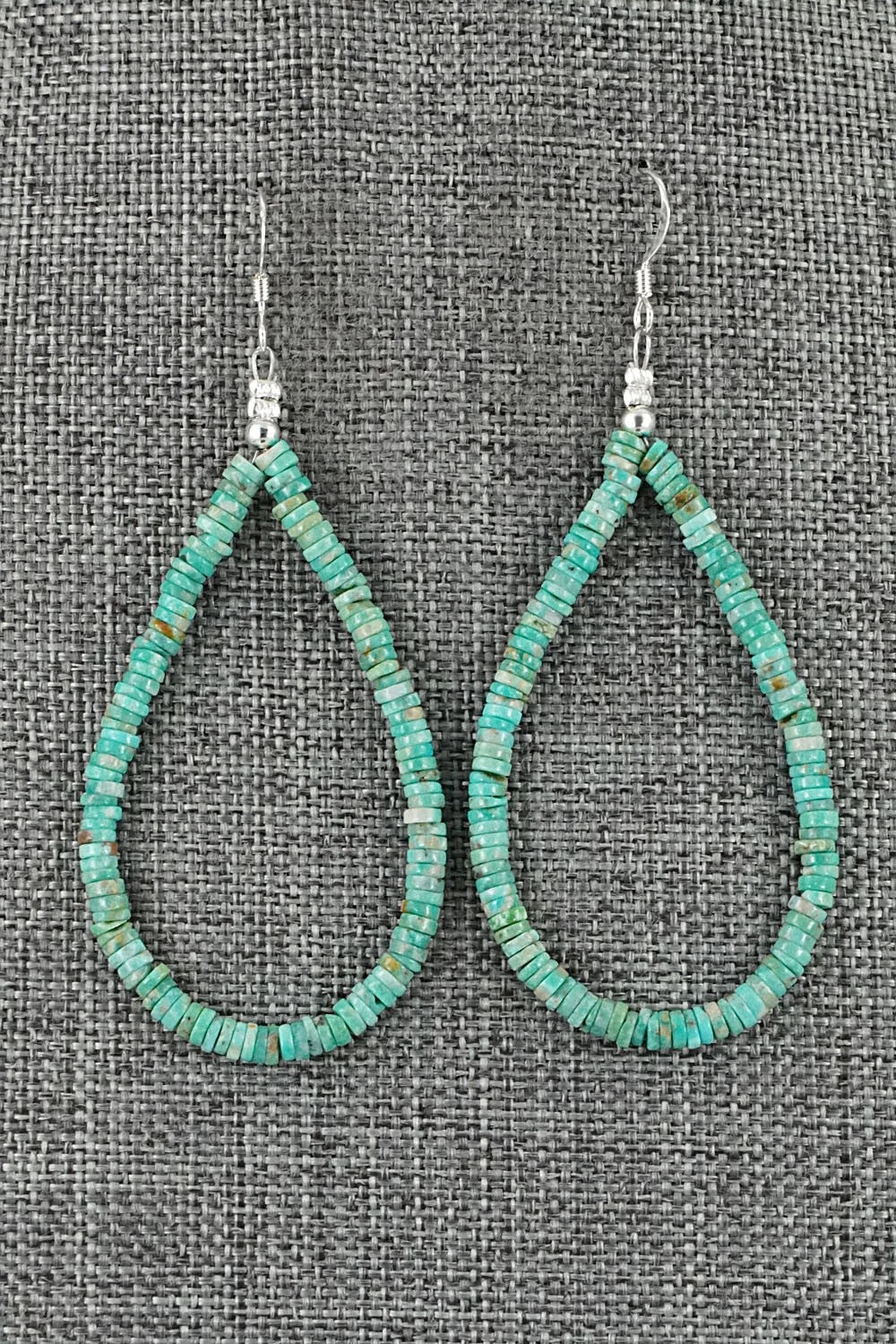Turquoise & Sterling Silver Earrings - Doreen Jake