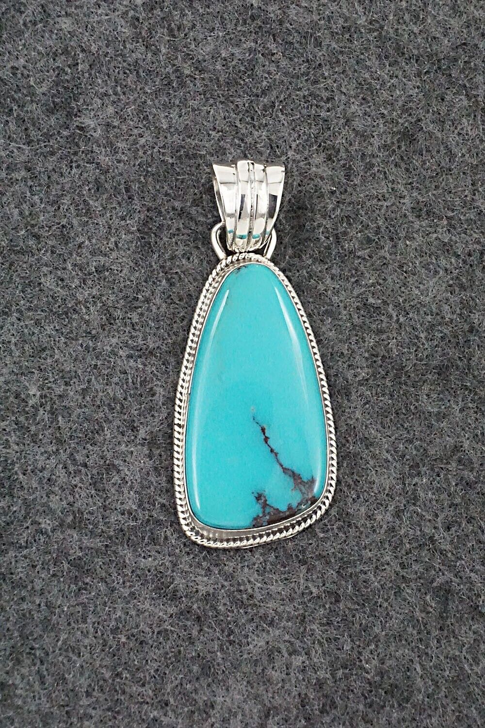 Turquoise and Sterling Silver Pendant - Sharon McCarthy