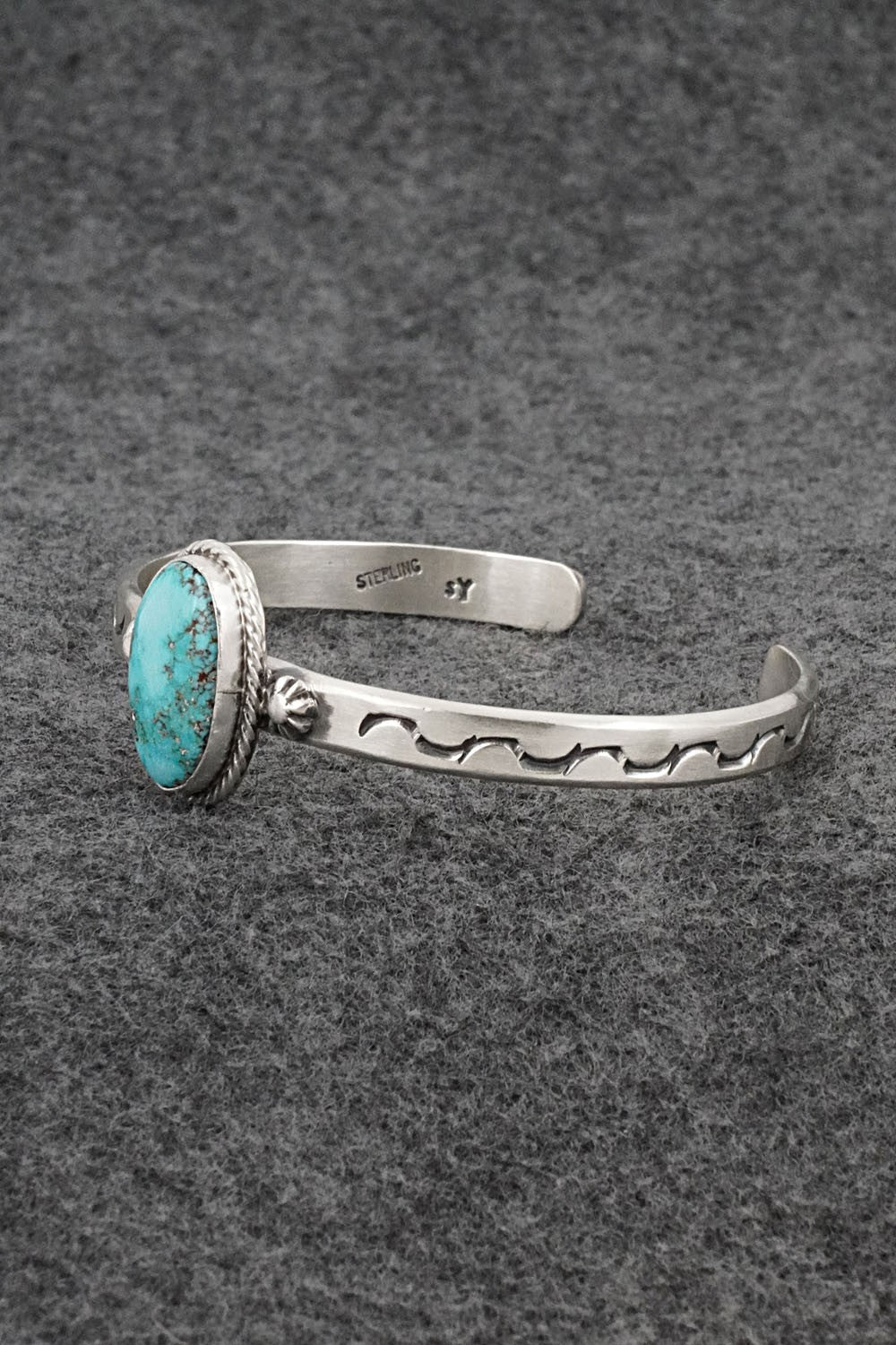 Turquoise & Sterling Silver Bracelet - Samuel Yellowhair