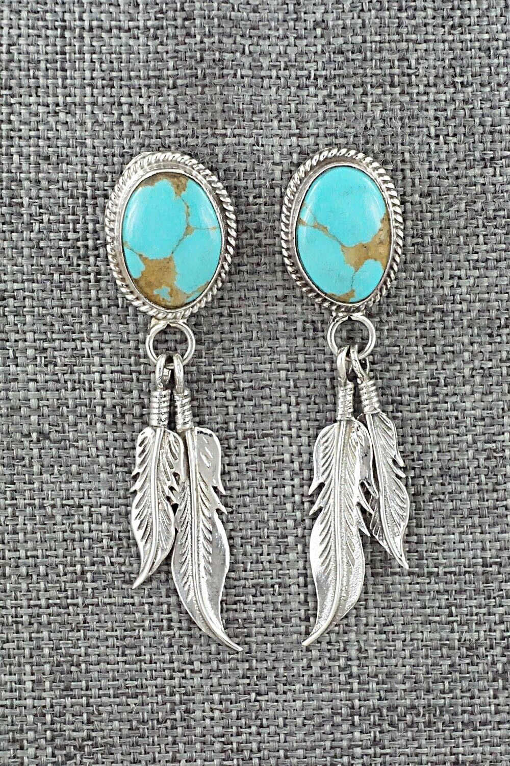Turquoise and Sterling Silver Earrings - Sharon McCarthy