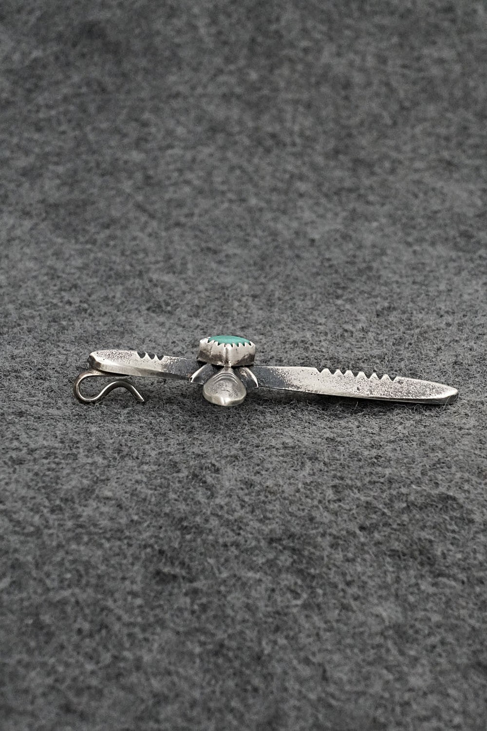 Turquoise & Sterling Silver Pendant - Valerie Cayatiento