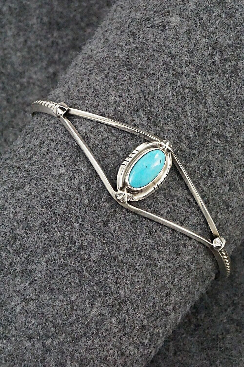Turquoise & Sterling Silver Bracelet - Amos Begay