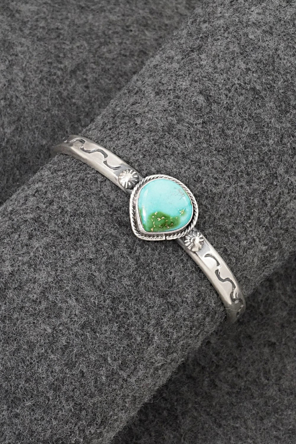 Turquoise & Sterling Silver Bracelet - Samuel Yellowhair