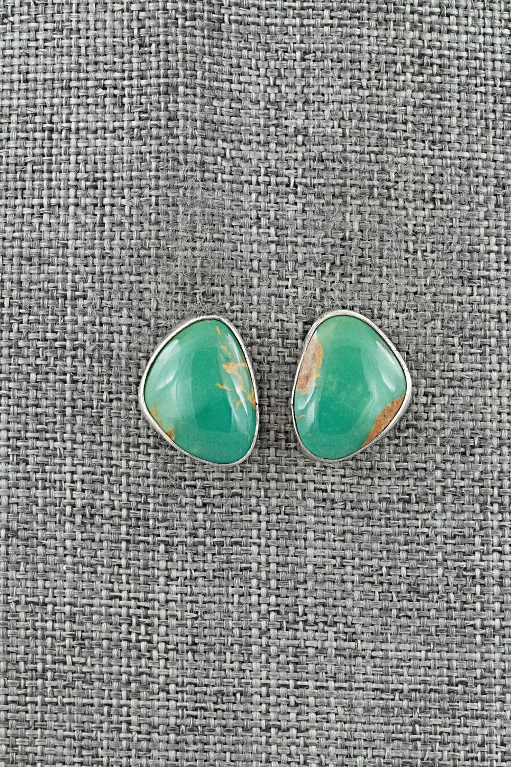 Turquoise & Sterling Silver Earrings - Rosemary Saunders