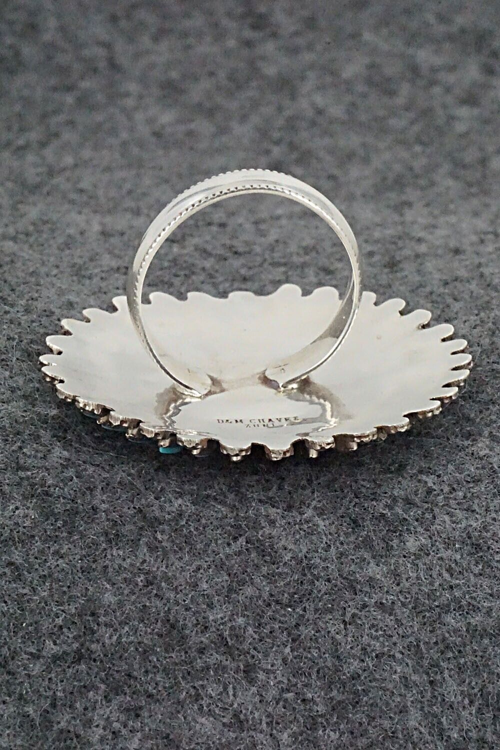 Turquoise & Sterling Silver Ring - Merlinda Chavez - Size 10