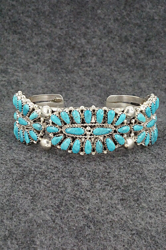 Turquoise & Sterling Silver Bracelet - Jaz Wilson
