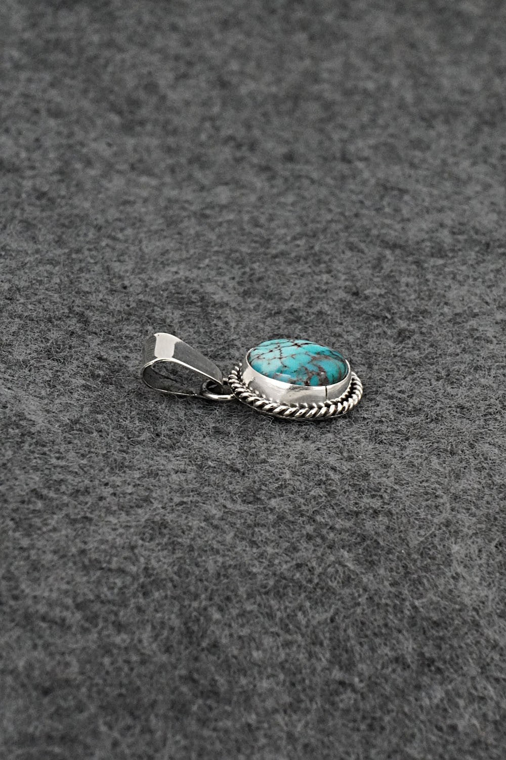 Turquoise & Sterling Silver Pendant - Rena Begay