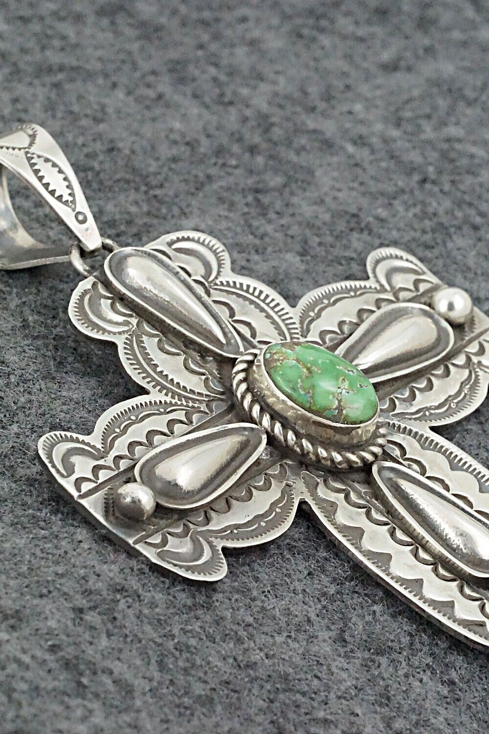 Turquoise & Sterling Silver Pendant - Alex Sanchez