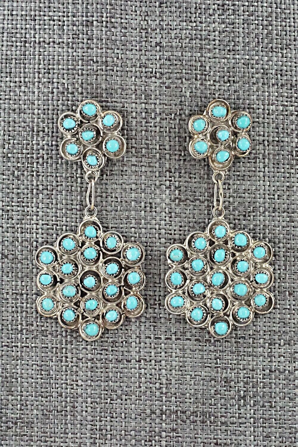 Turquoise & Sterling Silver Earrings - Waylon Johnson