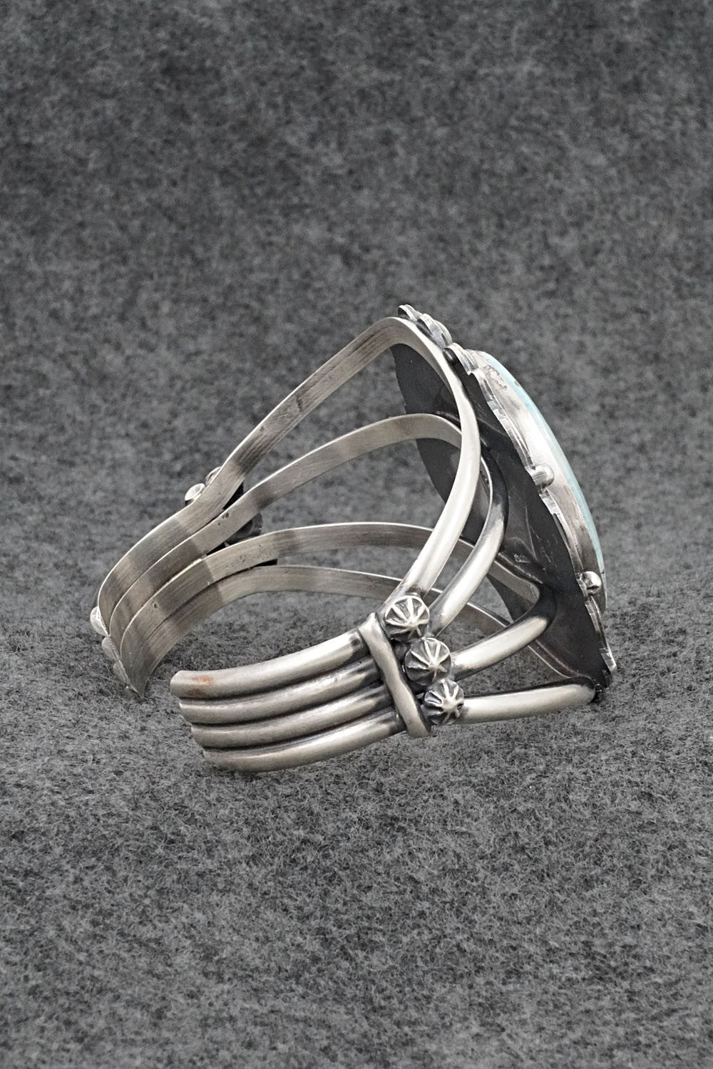 Turquoise & Sterling Silver Bracelet - Raymond Delgarito