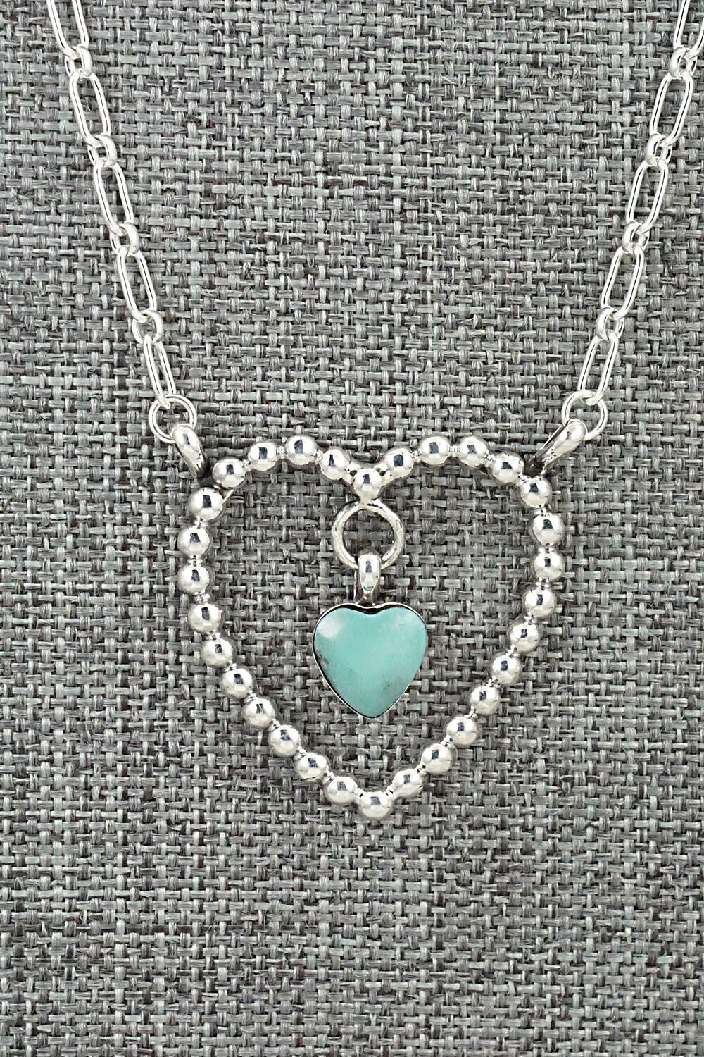 Turquoise & Sterling Silver Necklace - Franklin Johnson