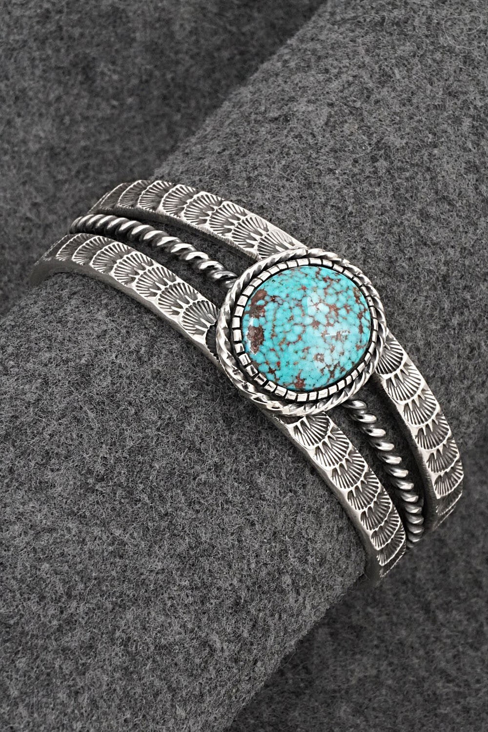 Turquoise and Sterling Silver Bracelet - Roland Dixson