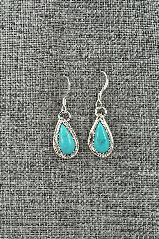 Turquoise & Sterling Silver Earrings - Angeline Platero