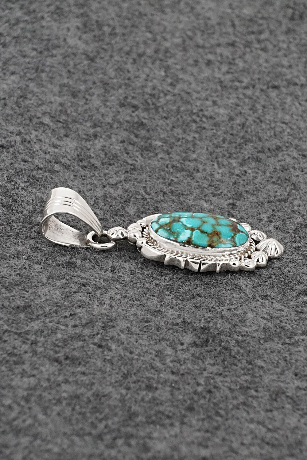 Turquoise & Sterling Silver Pendant - Daniel Benally