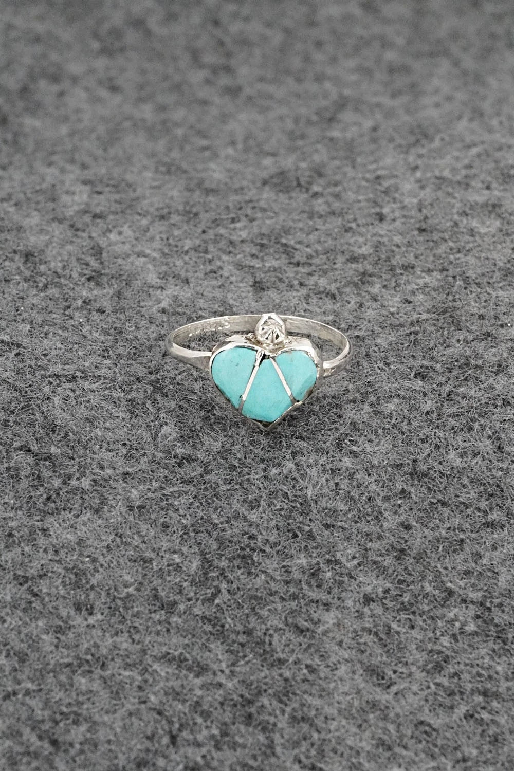 Turquoise & Sterling Silver Ring - Ola Eriacho - Size 6.75