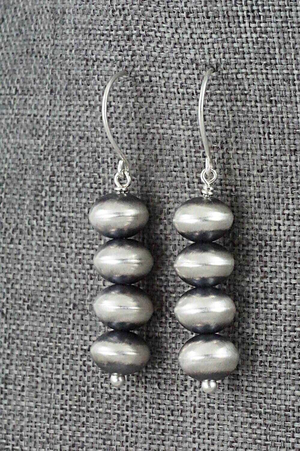 Sterling Silver Navajo Pearl Earrings - Bryannen Halwood