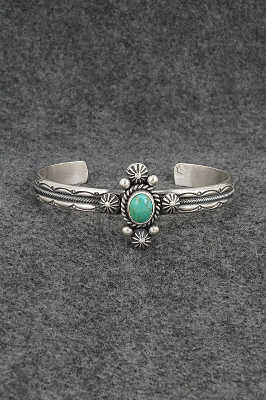 Turquoise & Sterling Silver Bracelet - Michael Calladitto