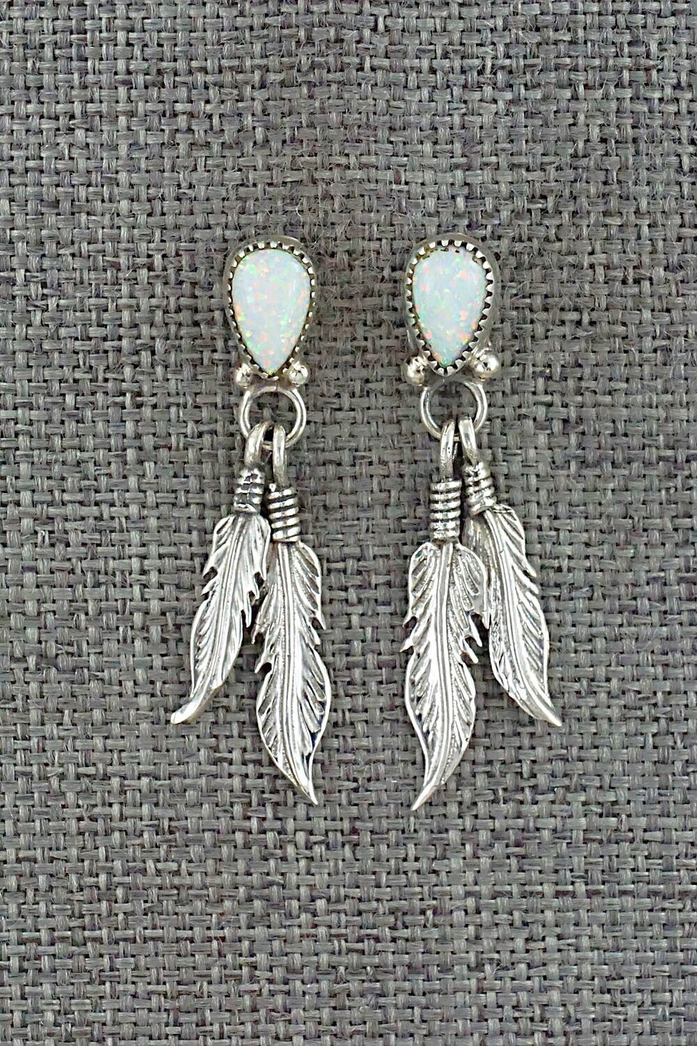Opalite & Sterling Silver Earrings - Hiram Largo