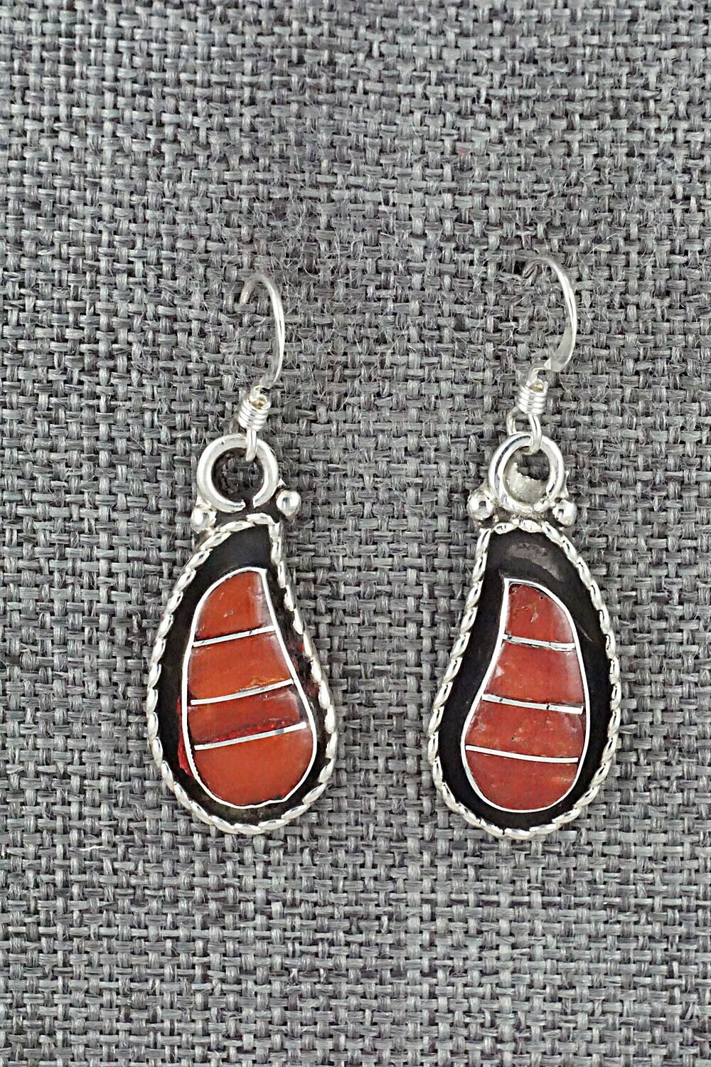 Coral & Sterling Silver Earrings - Susie Lowsayatee