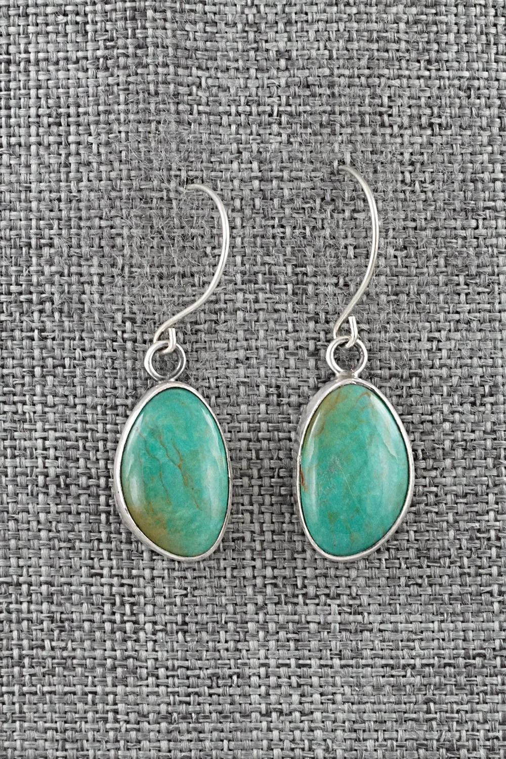 Turquoise & Sterling Silver Earrings - Rosemary Saunders