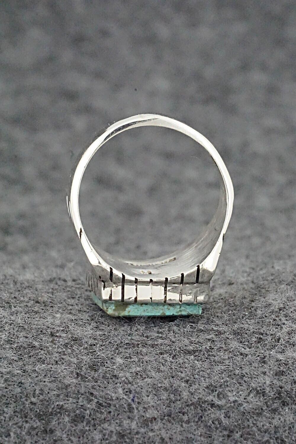 Turquoise & Sterling Silver Ring - Trevor Jack - Size 10