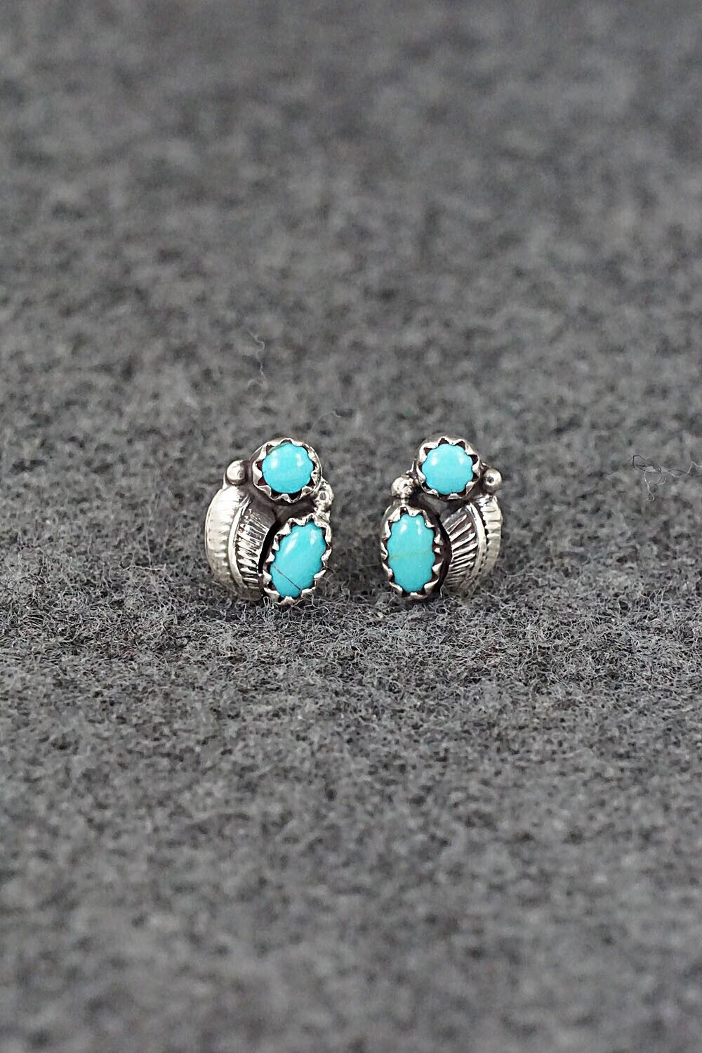 Turquoise & Sterling Silver Earrings - Betty Hawthorne