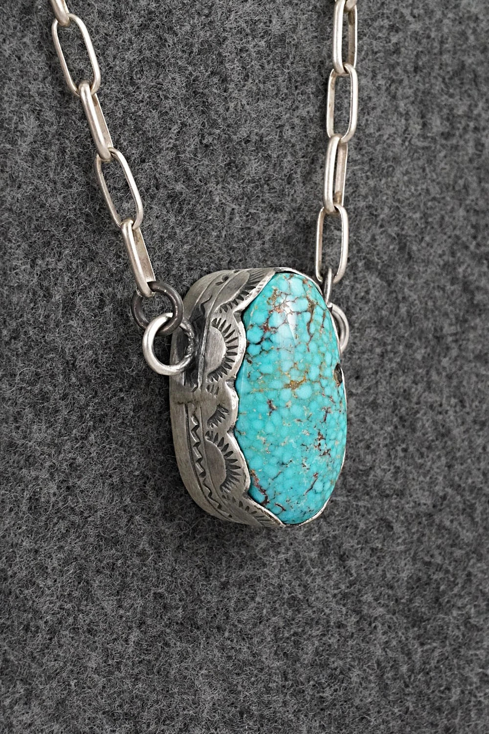 Turquoise & Sterling Silver Necklace - Randy Boyd