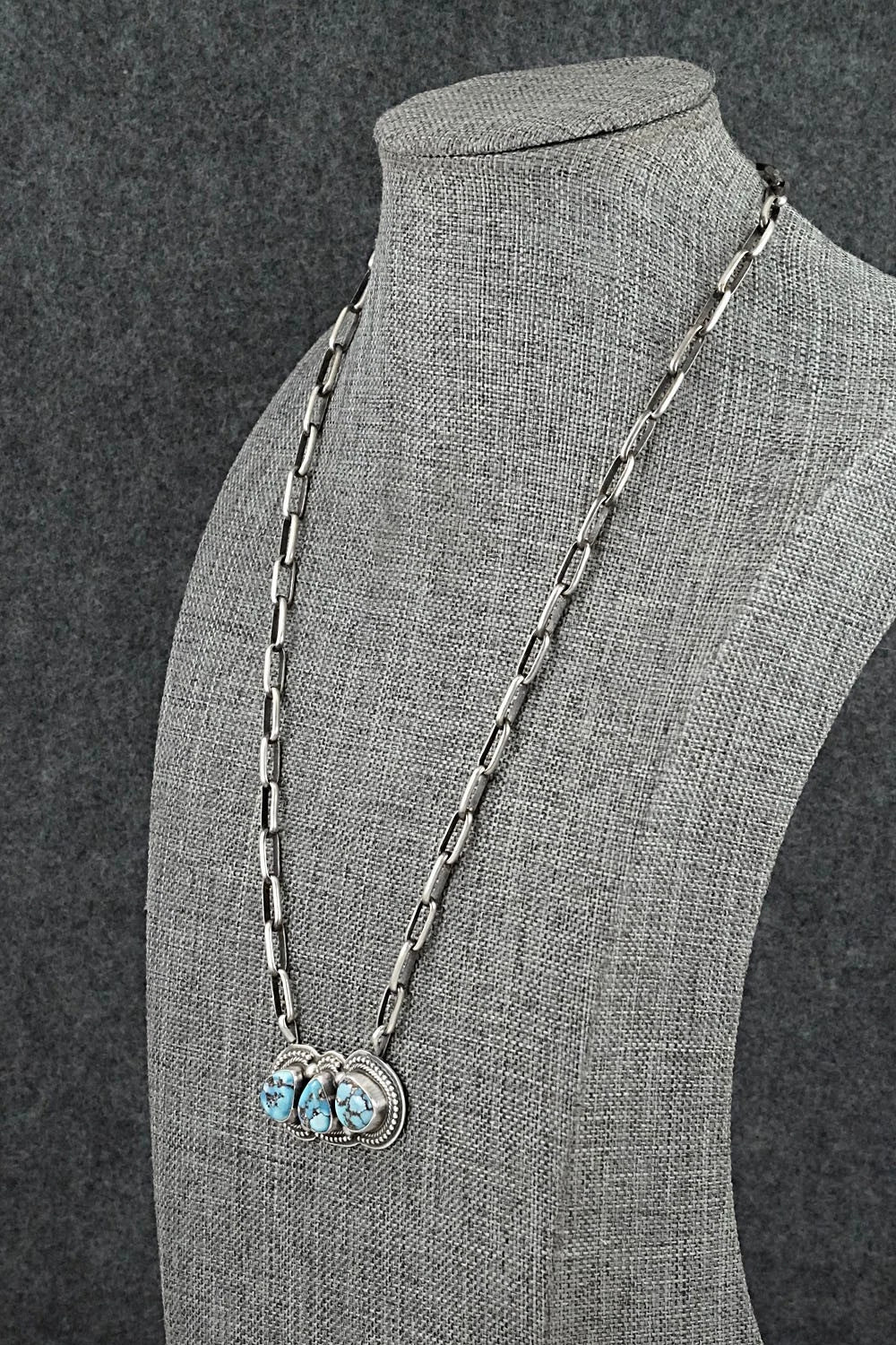 Turquoise & Sterling Silver Necklace - Kathleen Livingston