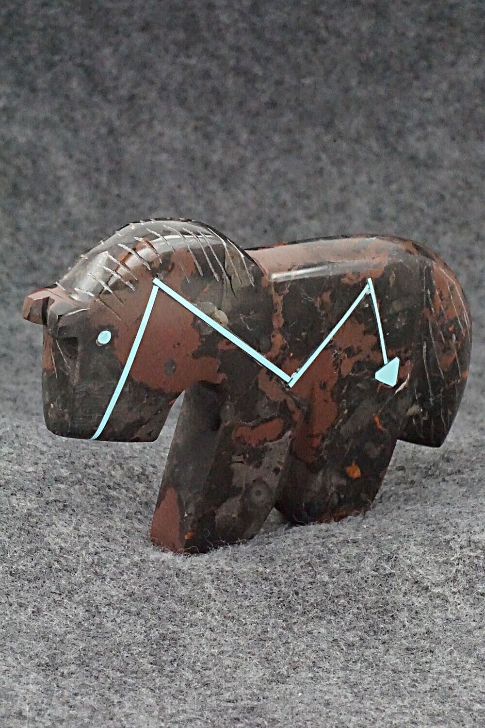 Horse Zuni Fetish Carving - Kenric Laiwakete