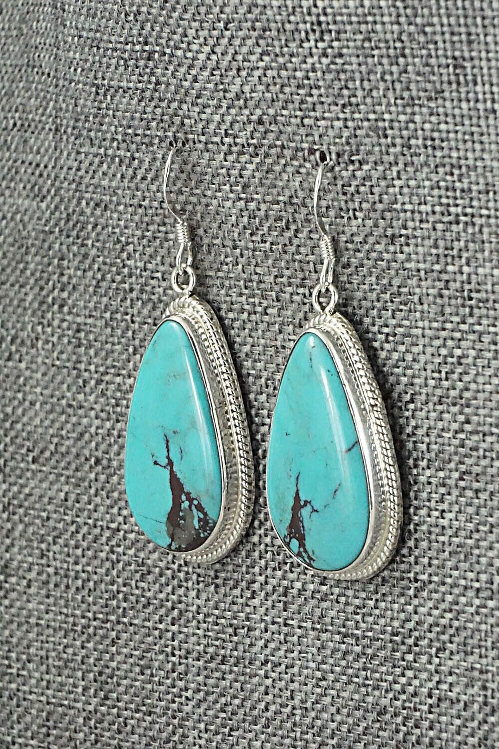 Turquoise & Sterling Silver Earrings - Sharon McCarthy