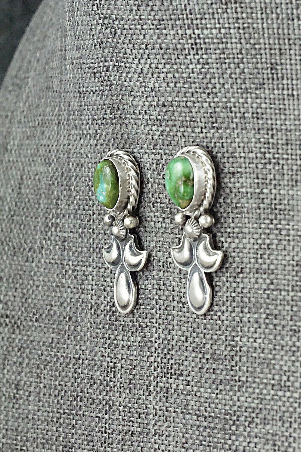 Turquoise & Sterling Silver Squash Blossom Set - Paige Gordon