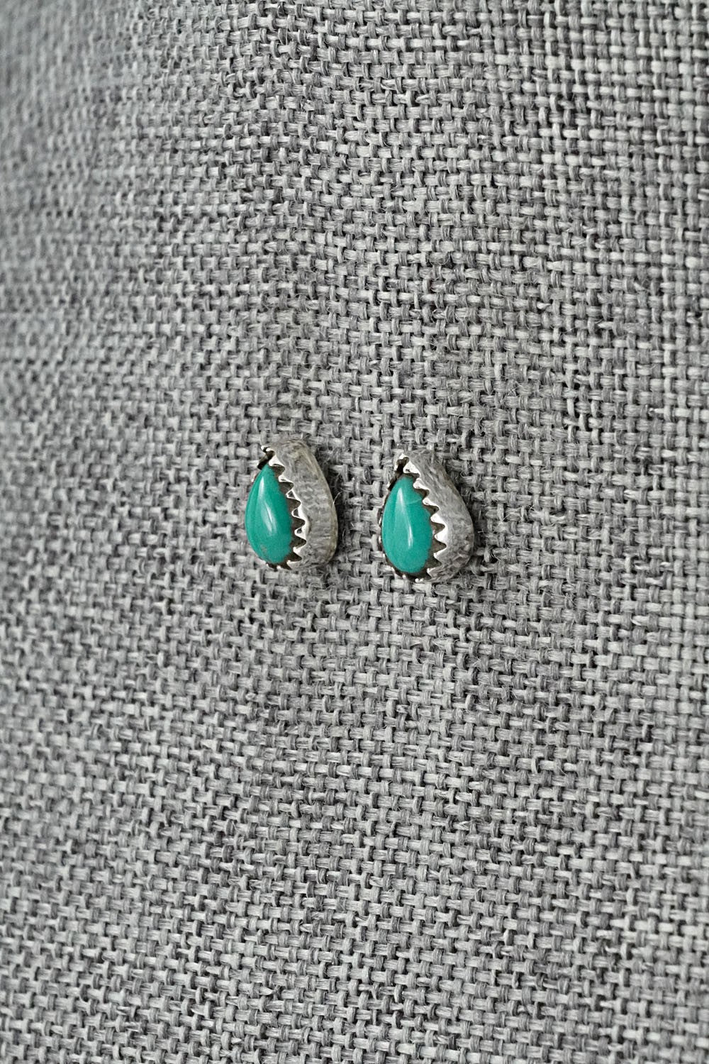 Turquoise & Sterling Silver Earrings - Gerald Joe