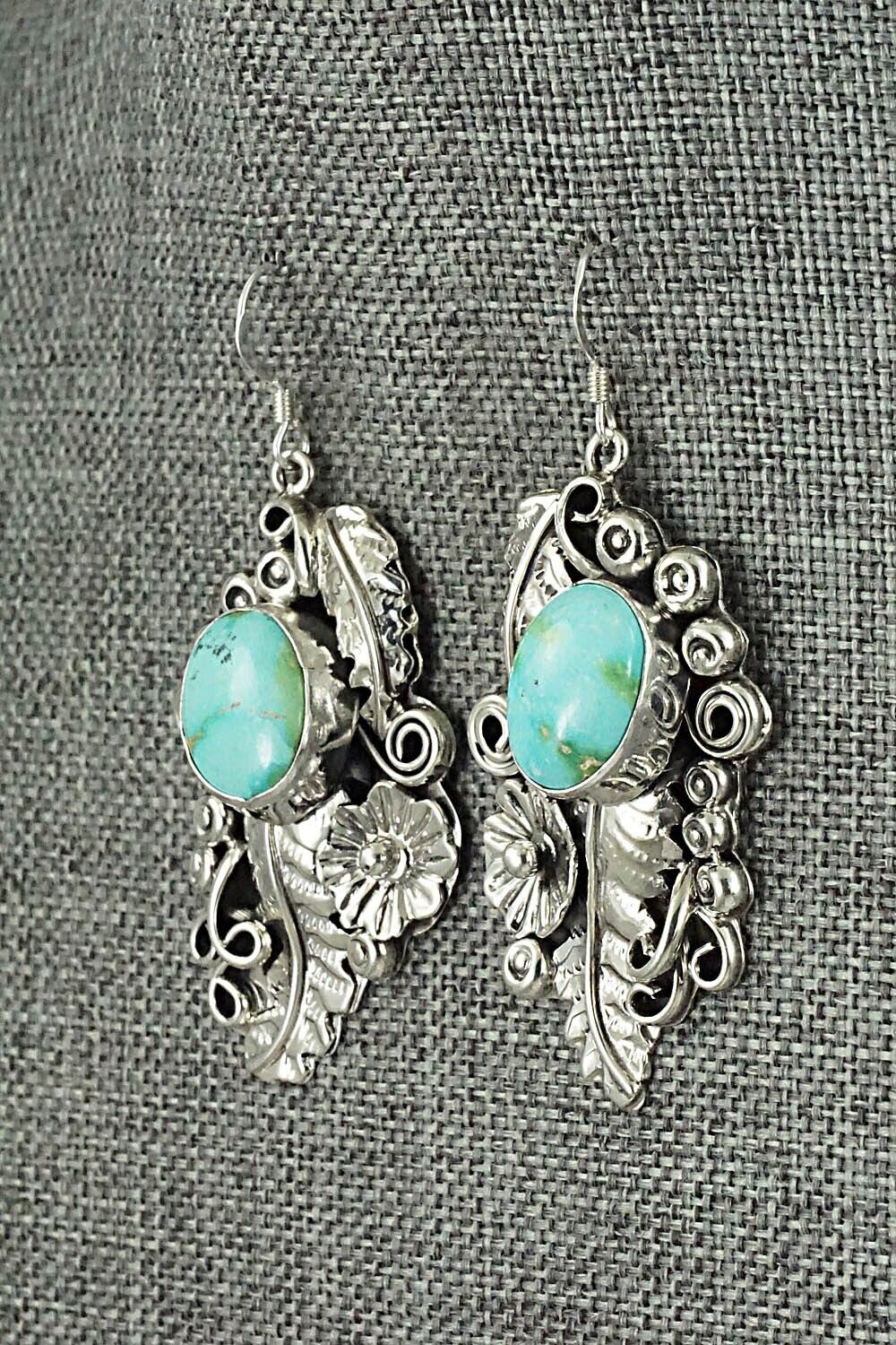 Turquoise & Sterling Silver Squash Blossom Set - Harry B. Yazzie