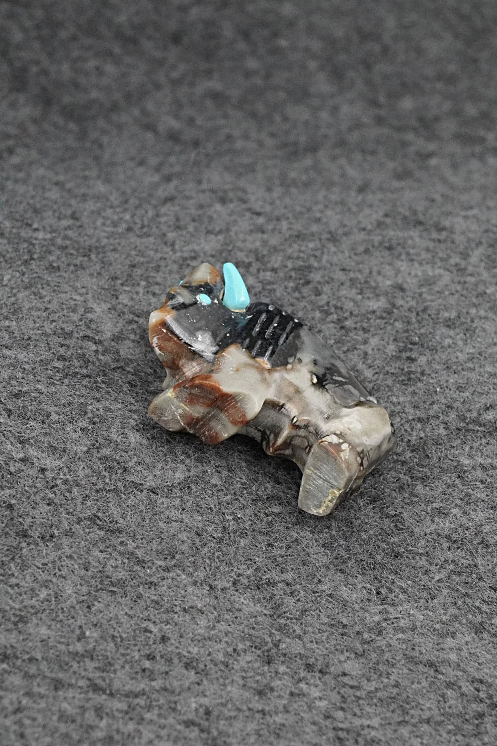 Buffalo Zuni Fetish Carving - Todd Etsate