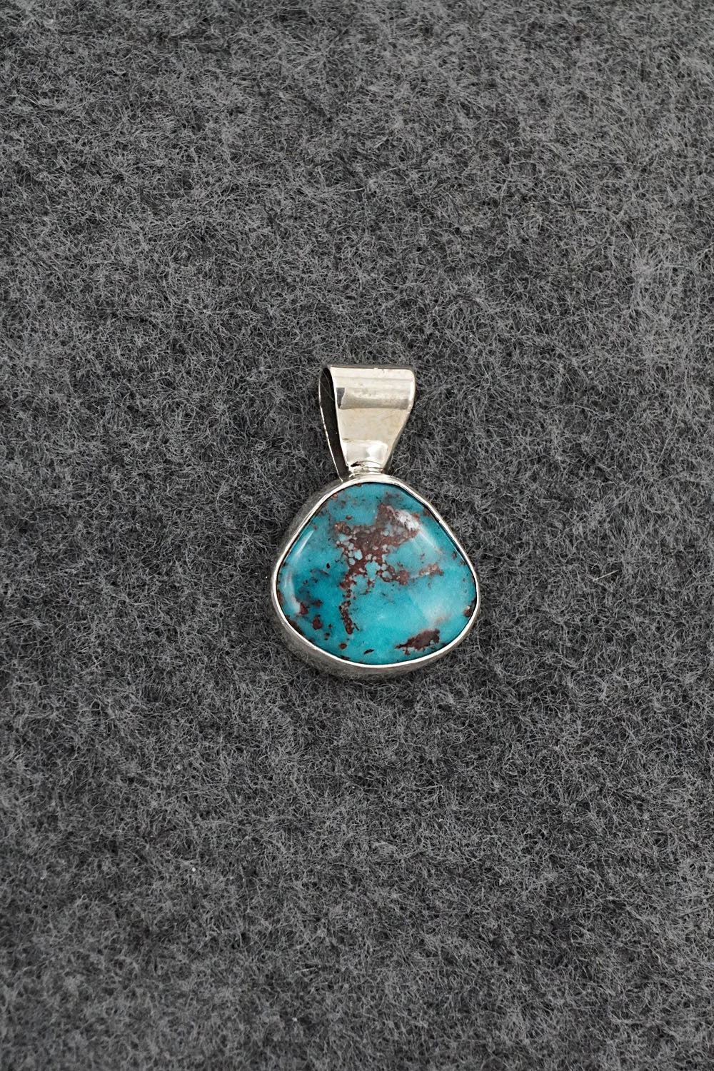 Turquoise & Sterling Silver Pendant - Rena Begay